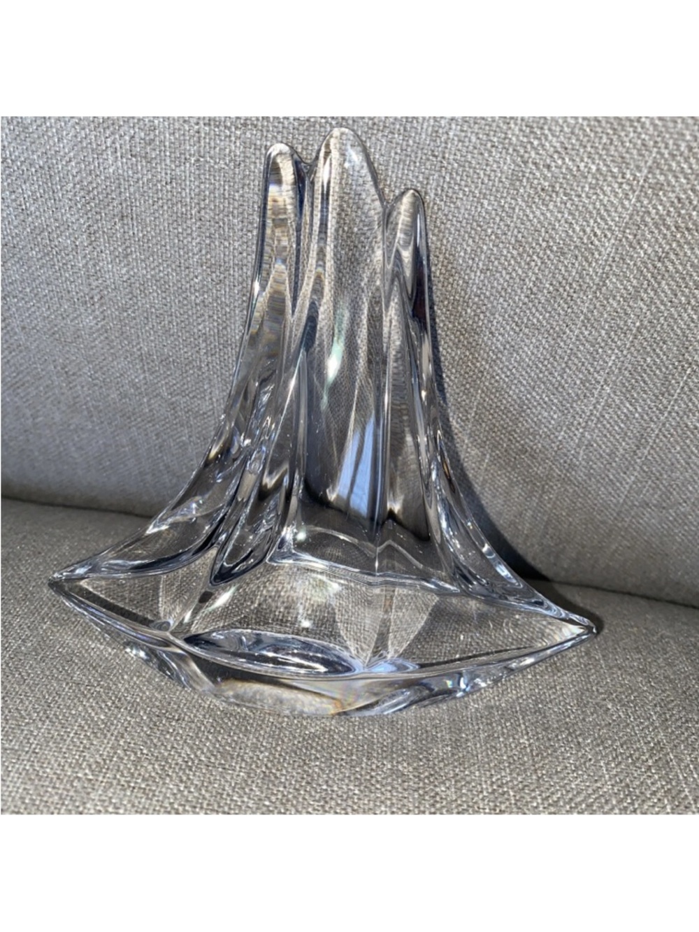Clear Glass Decorative Sailboat Accent - Elegant Home Accent - Picture 7 of 16